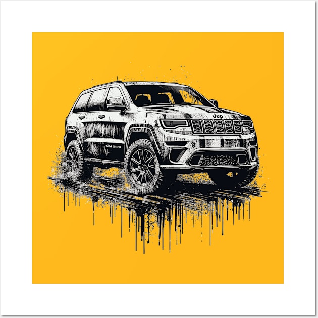 Jeep Grand Cherokee Wall Art by Vehicles-Art